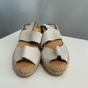 Women's Cream Espadrille Sandals